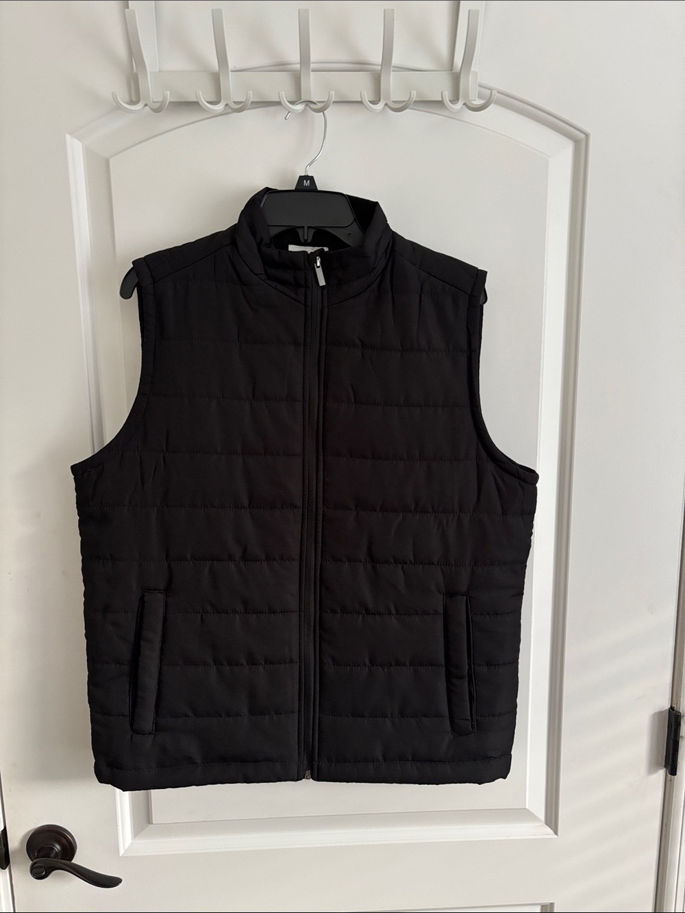 Sonoma Men’s Black Full Zip Vest Size Medium Lightweight Polyester